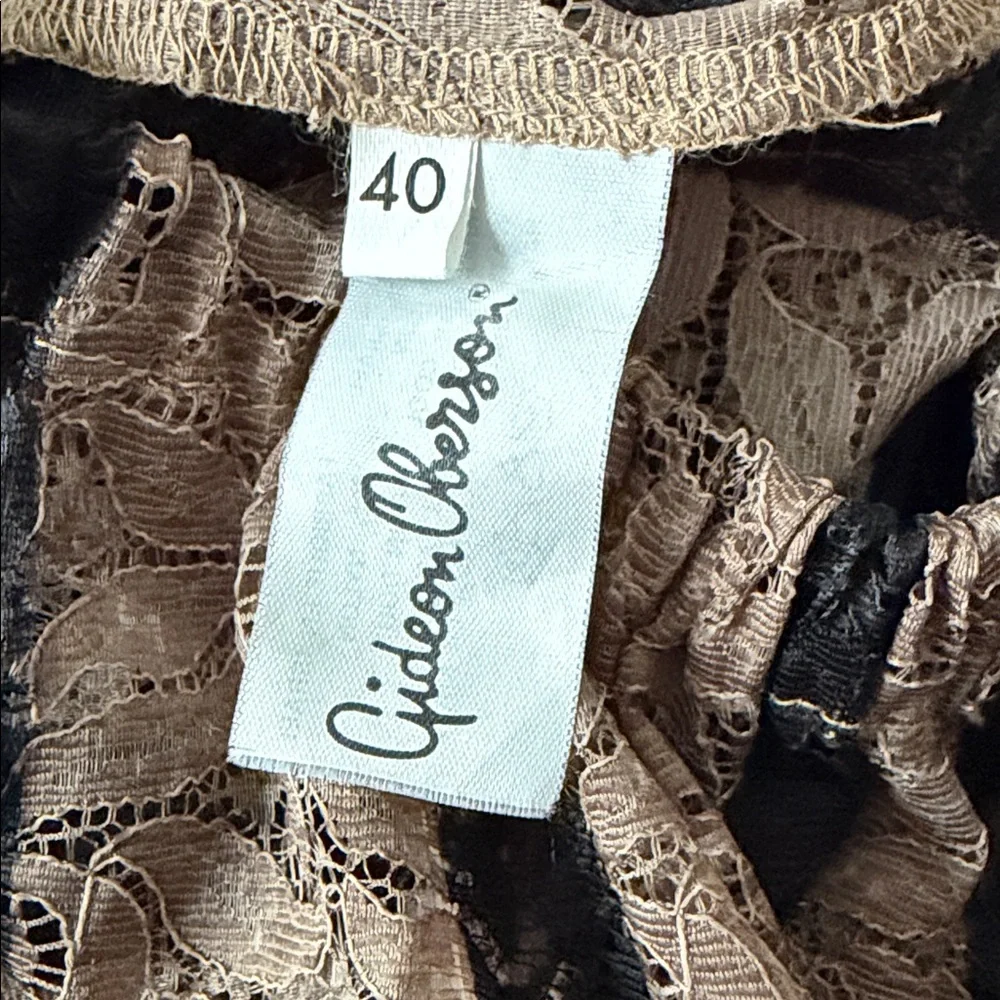 VTG Lace High Waist Shorts Size EU 40 Stripes Loungewear Coquette 90s Retro - Picture 7 of 9